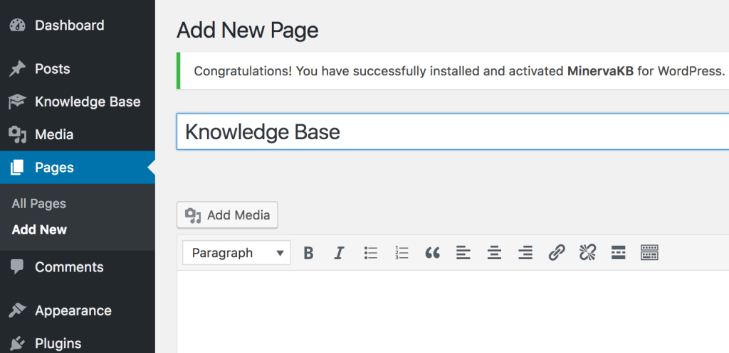 Create KB Page