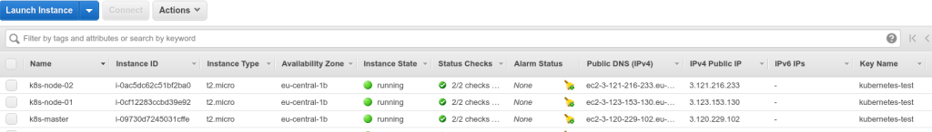 AWS 3 EC2 Instances